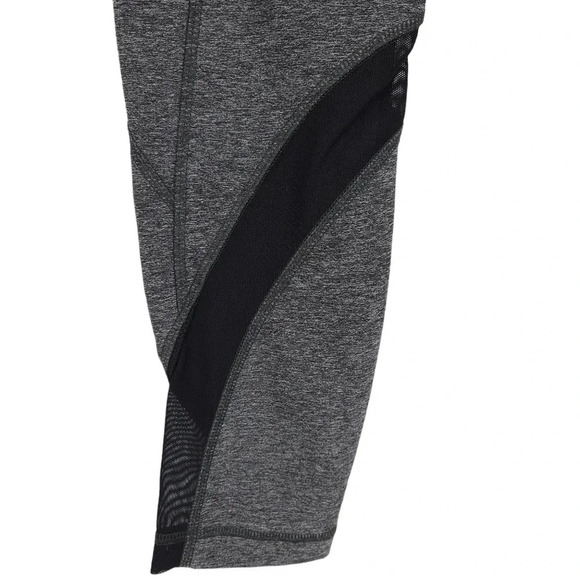 Lululemon Leggings Gray Inspire Tight II Mesh Panel Workout Yoga Pants - Picture 3 of 10